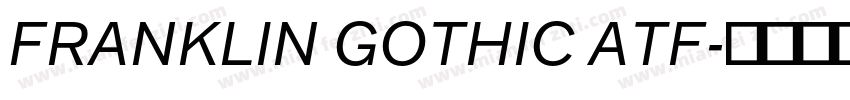 FRANKLIN GOTHIC ATF字体转换